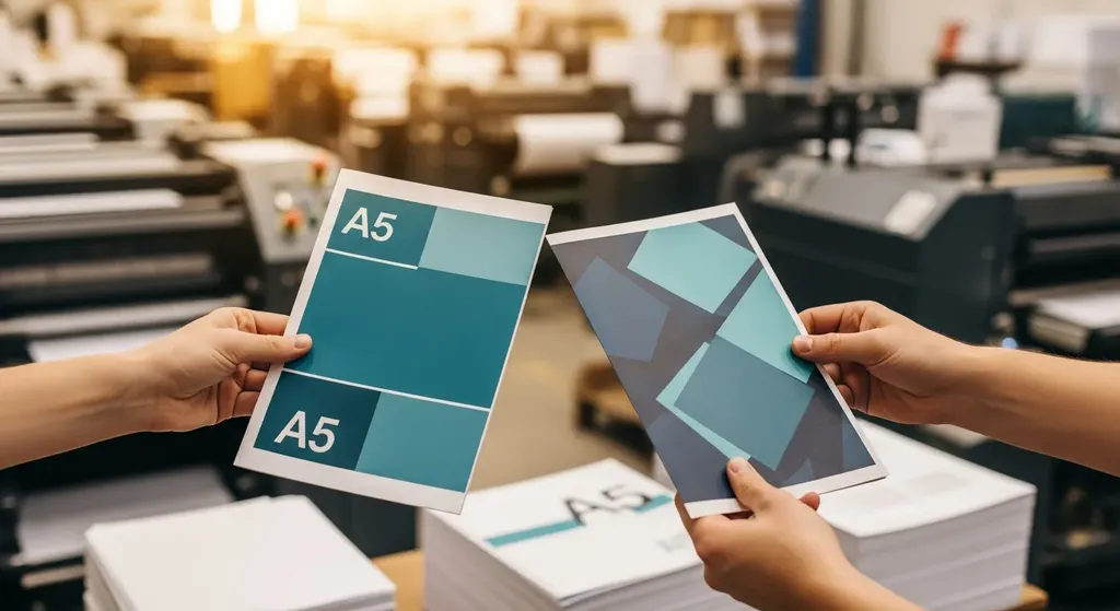 Example of print bleed and safe zone on a flyer